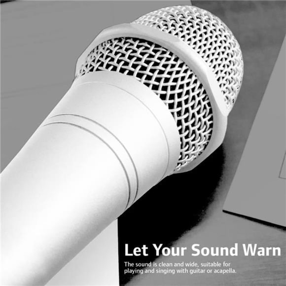 Dynamic Microphone with Super-Cardioid E dur-916S, (White Edition) - Picture 6 of 7